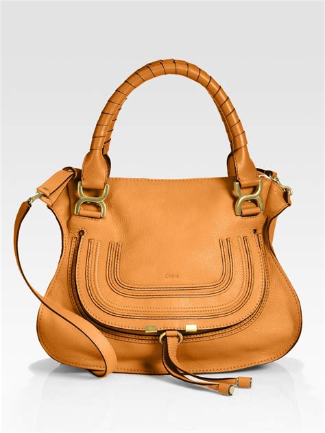 chloe marcie medium satchel with strap|chloé marcie small leather satchel.